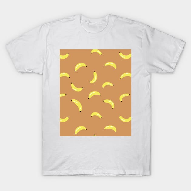 Simple Fruit fruity Banana Summer Pattern T-Shirt by NJORDUR